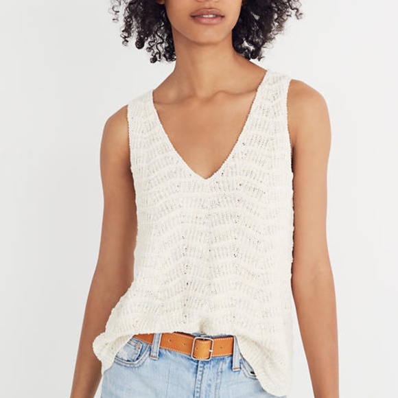 madewell crochet top